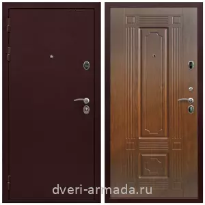 Офисные, Дверь входная Армада Престиж Антик медь / МДФ 6 мм ФЛ-2 Мореная береза