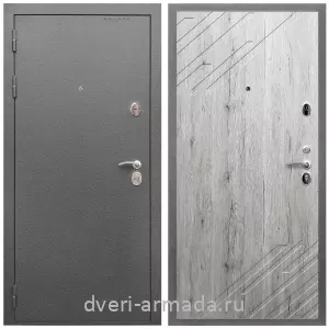 Современные входные двери, Дверь входная Армада Оптима Антик серебро / МДФ 16 мм ФЛ-143 Рустик натуральный