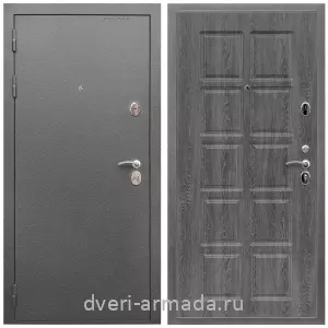 Двери оптом, Металлическая дверь входная Армада Оптима Антик серебро / МДФ 10 мм ФЛ-38 Дуб Филадельфия графит