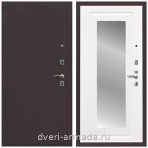 С теплоизоляцией для квартиры, Дверь входная Армада Комфорт Антик медь / МДФ 16 мм ФЛЗ-120 Ясень белый
