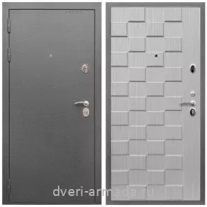 2 контура, Дверь входная Армада Оптима Антик серебро / МДФ 16 мм ОЛ-39 Лиственница беж