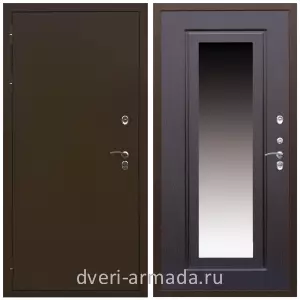 Уличные, Дверь входная уличная в дом Армада Термо Молоток коричневый/ МДФ 16 мм ФЛЗ-120 Венге