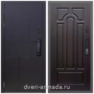 Современные входные двери, Умная входная смарт-дверь Армада МДФ 10 мм Оникс Kaadas K9 / МДФ 16 мм ФЛ-58 Венге