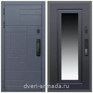 Левые входные двери, Умная входная смарт-дверь Армада Аккорд МДФ 10 мм Kaadas K9 / МДФ 16 мм ФЛЗ-120 Венге