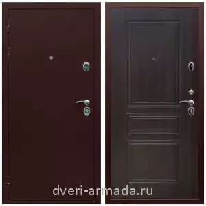 Красивые входные двери, Дверь входная Армада Люкс Антик медь / МДФ 6 мм ФЛ-243 Эковенге наружная с утеплением в частный дом