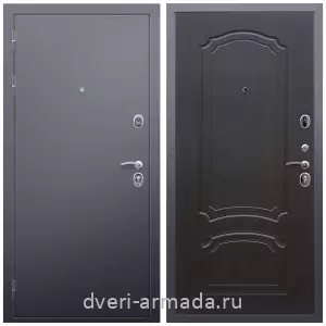 Входные двери с двумя петлями, Дверь входная металлическая Армада Люкс Антик серебро / МДФ 6 мм ФЛ-140 Венге наружная на дачу
