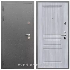 Современные входные двери, Дверь входная Армада Оптима Антик серебро / МДФ 16 мм ФЛ-243 Сандал белый