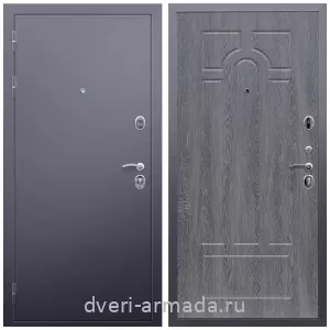 Современные входные двери, Дверь входная железная Армада Люкс Антик серебро / МДФ 6 мм ФЛ-58 Дуб Филадельфия графит на заказ со вставкой