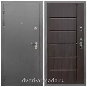 Входные двери с двумя петлями, Дверь входная Армада Оптима Антик серебро / МДФ 10 мм ФЛ-102 Эковенге