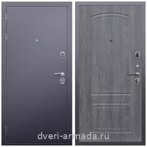 Дверь входная стальная Армада Люкс Антик серебро / МДФ 6 мм ФЛ-138 Дуб Филадельфия графит с ударопрочным покрытием