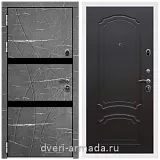 Дверь входная Армада Престиж Белая шагрень МДФ 16 мм Торос графит / ФЛ-140 Венге